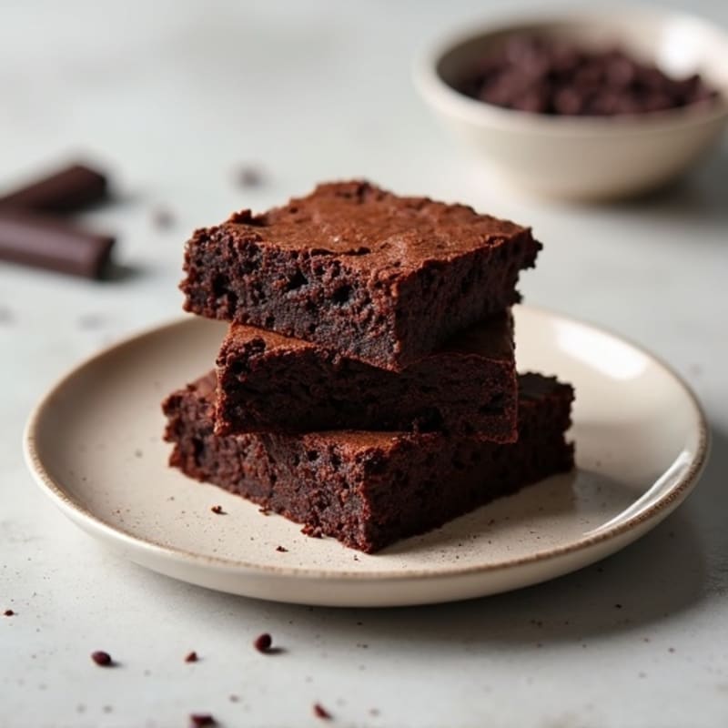 Black Bean Fudgy Dark Chocolate Brownies