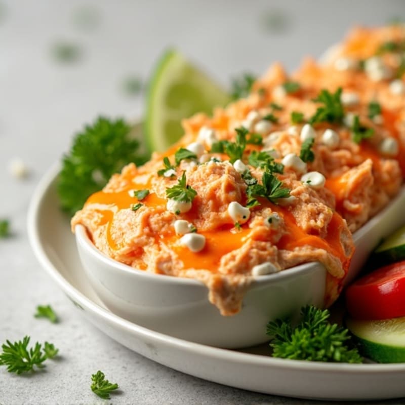Creamy Greek Yogurt Buffalo Chicken Dip