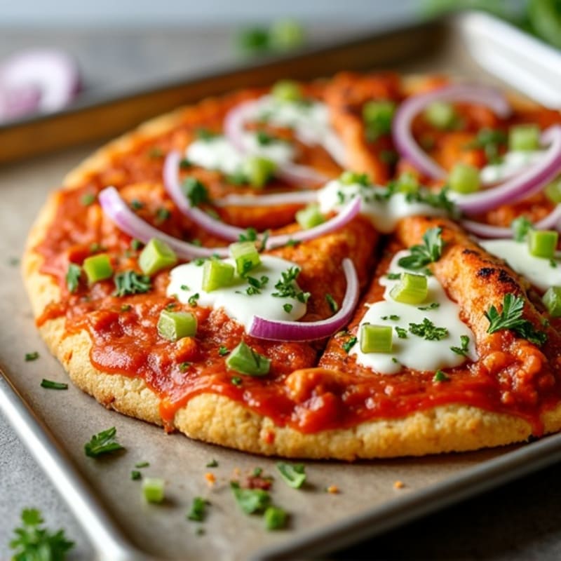 Buffalo Chicken Sheet Pan Pizza