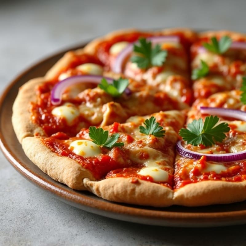 Crispy High-Protein BBQ Chicken Pizza