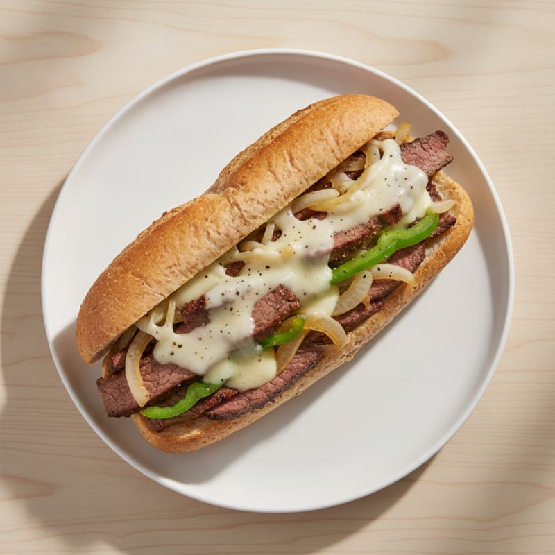 Classic Philly Cheesesteak Sandwich