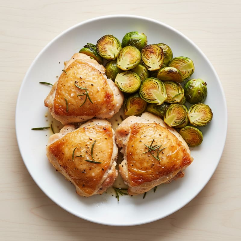 Crispy Baked Chicken Thighs with Rosemary