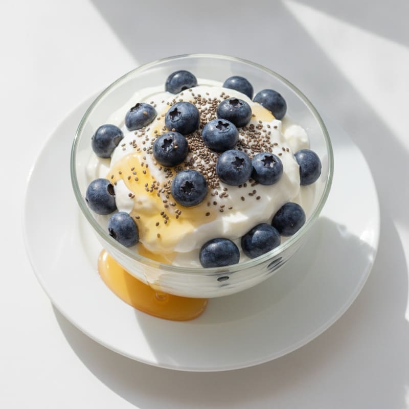 Greek Yogurt Berry Parfait with Chia Seeds