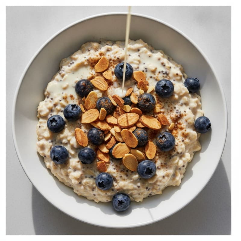 Blueberry Almond Overnight Oats