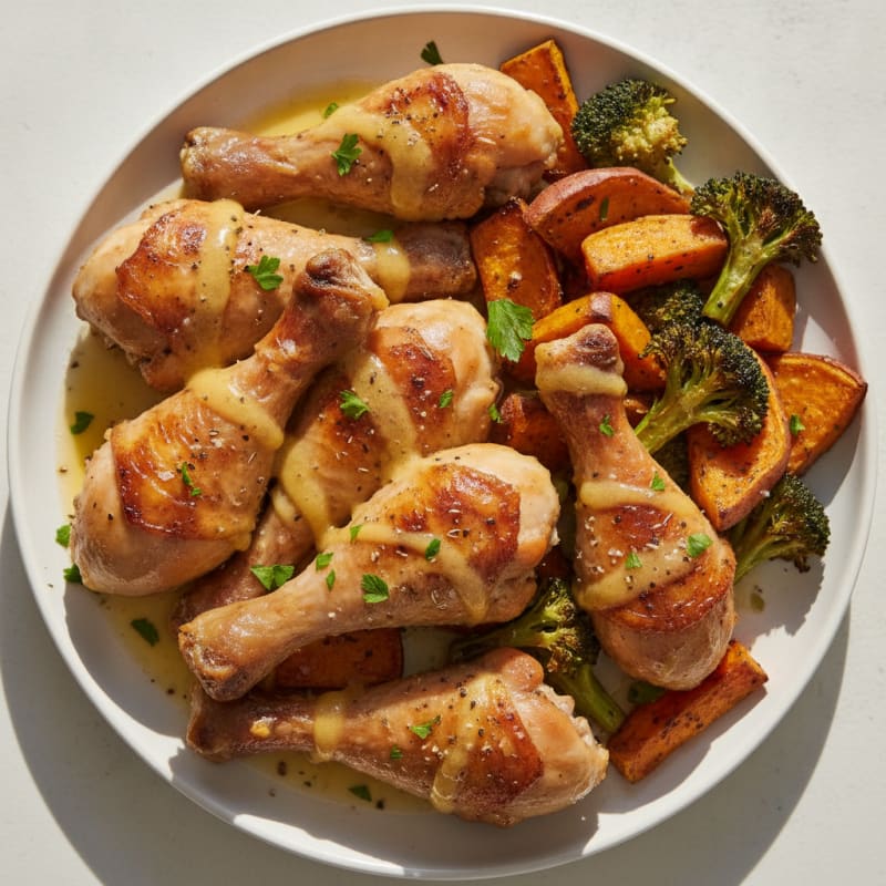 Lemon-Herb Roasted Chicken Legs