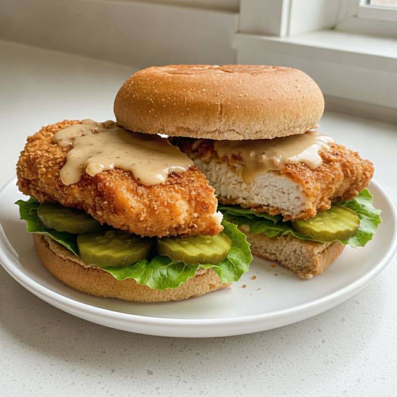 Buttermilk Fried Chicken Sandwich with Pickles