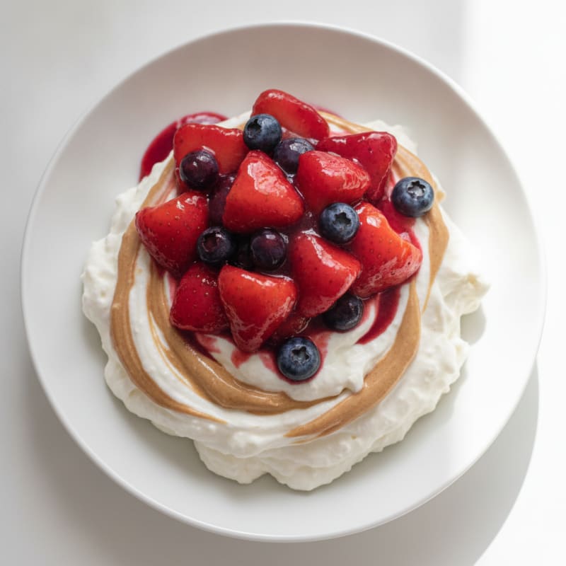 Silky Greek Yogurt Protein Mousse with Berries