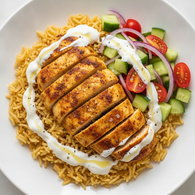 Chicken Shawarma Rice Bowl