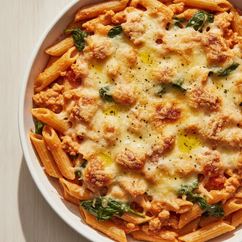 Baked Penne with Rosé Sauce