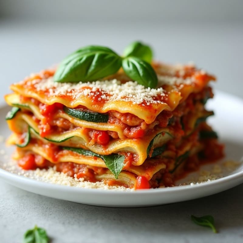 Roasted Vegetable Zucchini Lasagna