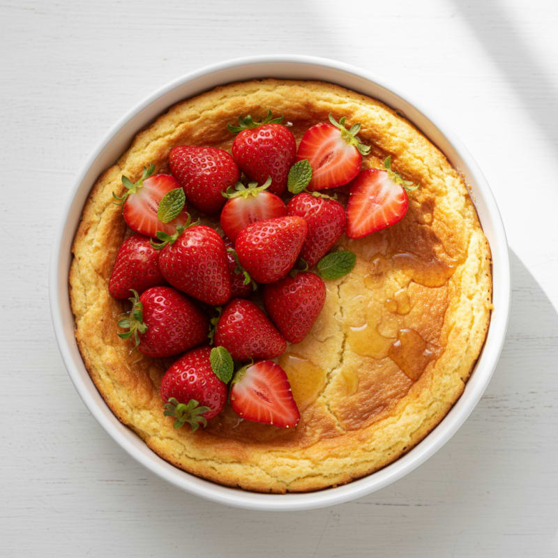 High-Protein Yogurt Cheesecake with Fresh Berries