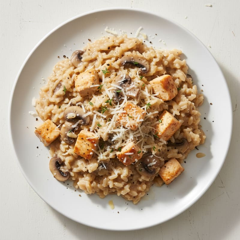 Creamy Parmesan Mushroom Risotto