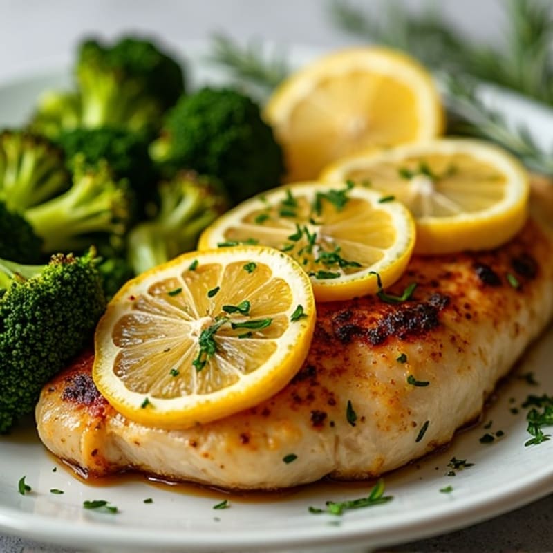 Sheet Pan Lemon Herb Chicken and Crisp Roasted Broccoli