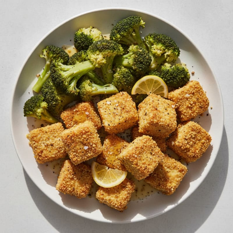 Garlic-Herb Baked Tofu