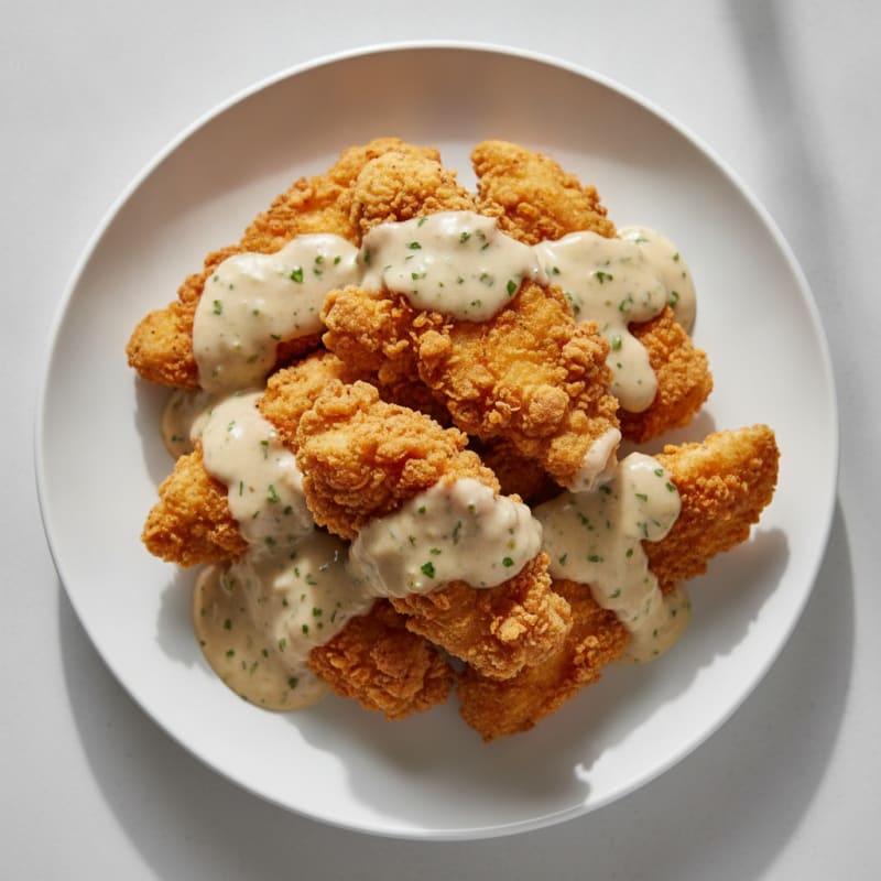 Buttermilk Fried Chicken with Creamy Gravy