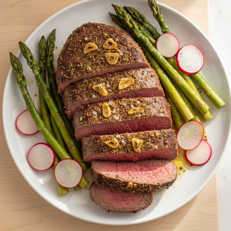 Garlic Herb Roasted Beef