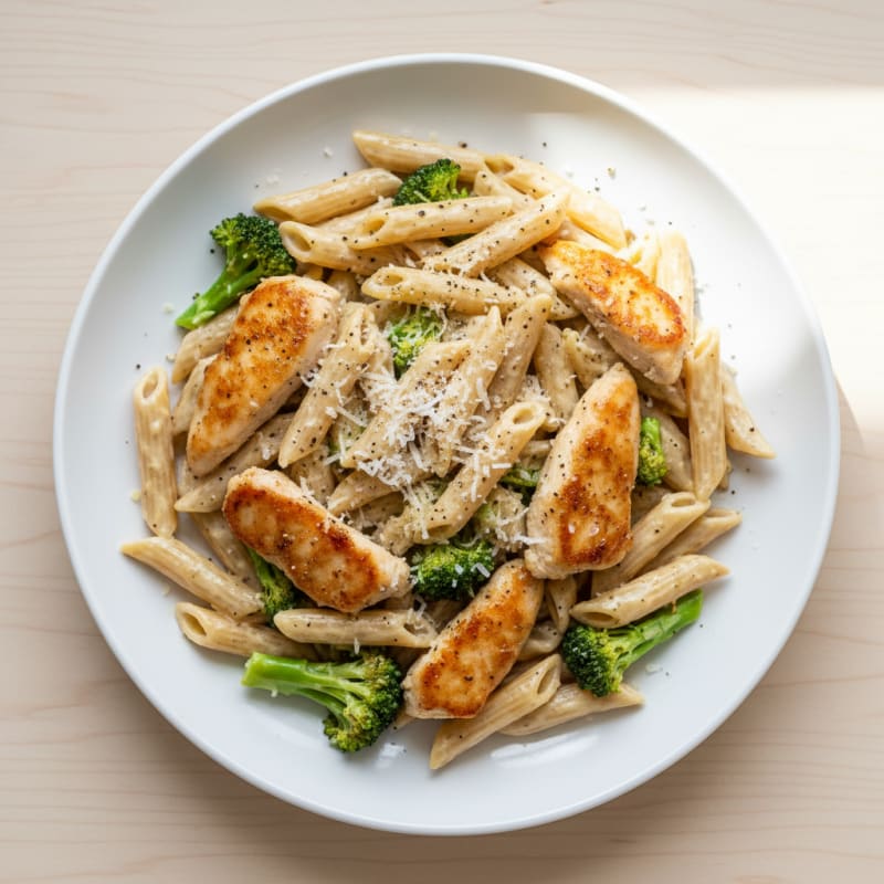 Garlic Parmesan Chicken Alfredo Pasta