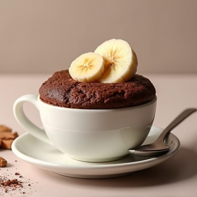Healthy Chocolate Protein Mug Cake