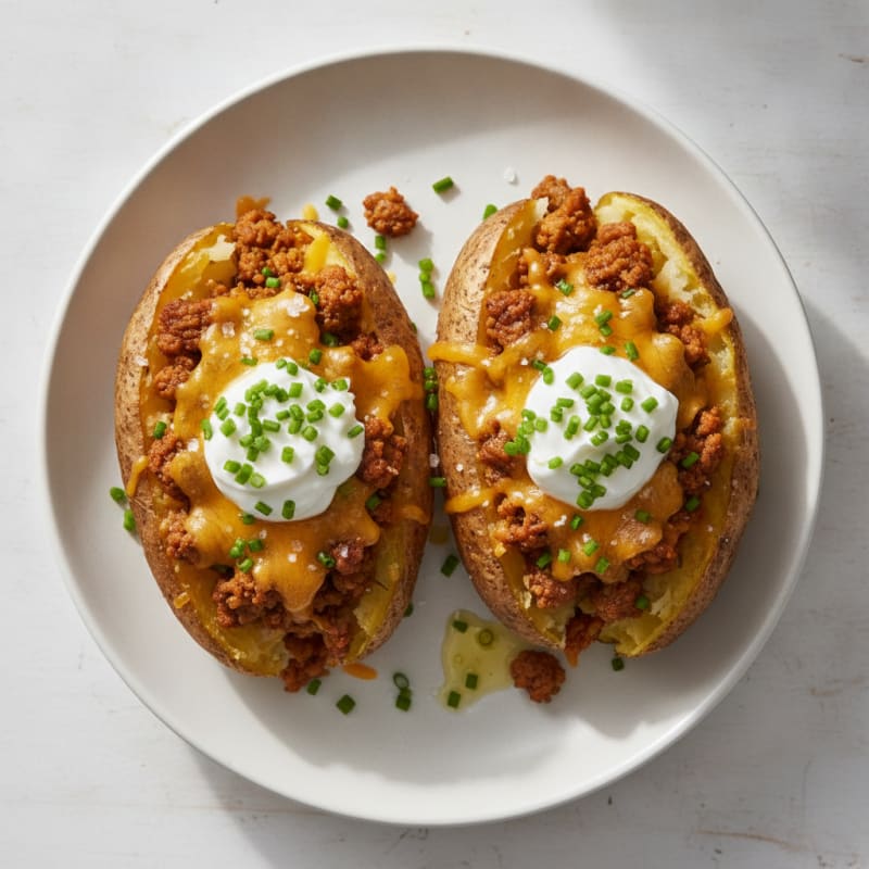 Loaded Baked Potatoes with Chives