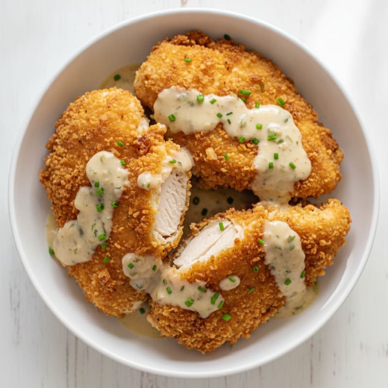 Buttermilk Fried Chicken with Creamy Gravy