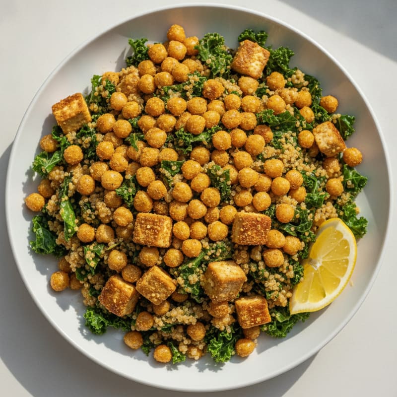 Crispy Chickpea and Quinoa Power Salad