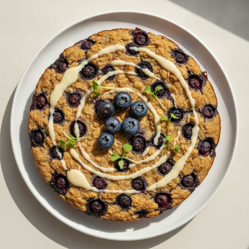 Blueberry Protein Baked Oatmeal
