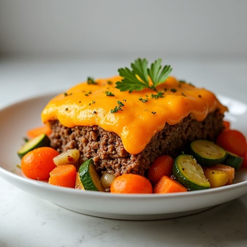 Savory Lean Ground Beef and Vegetable Bake with Creamy Sweet Potato Topping