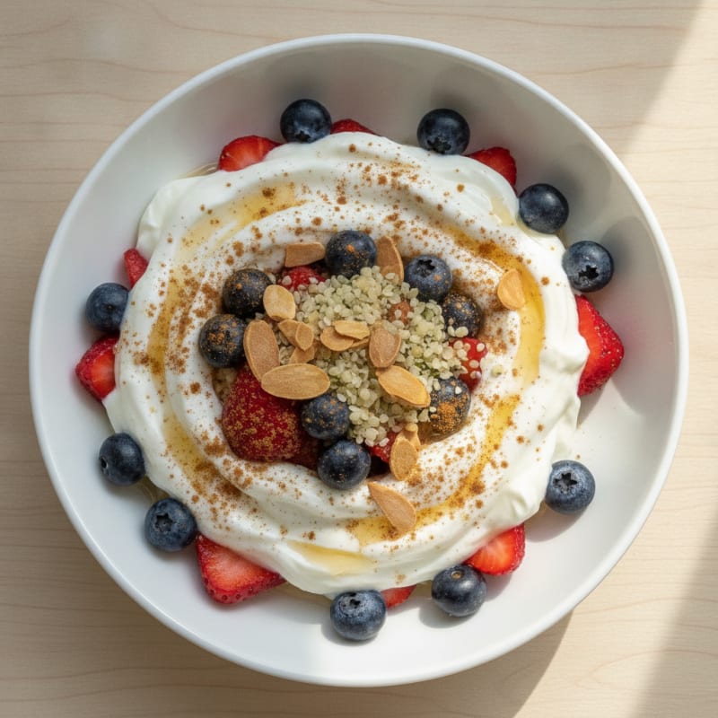 Vanilla Yogurt Parfait with Berries