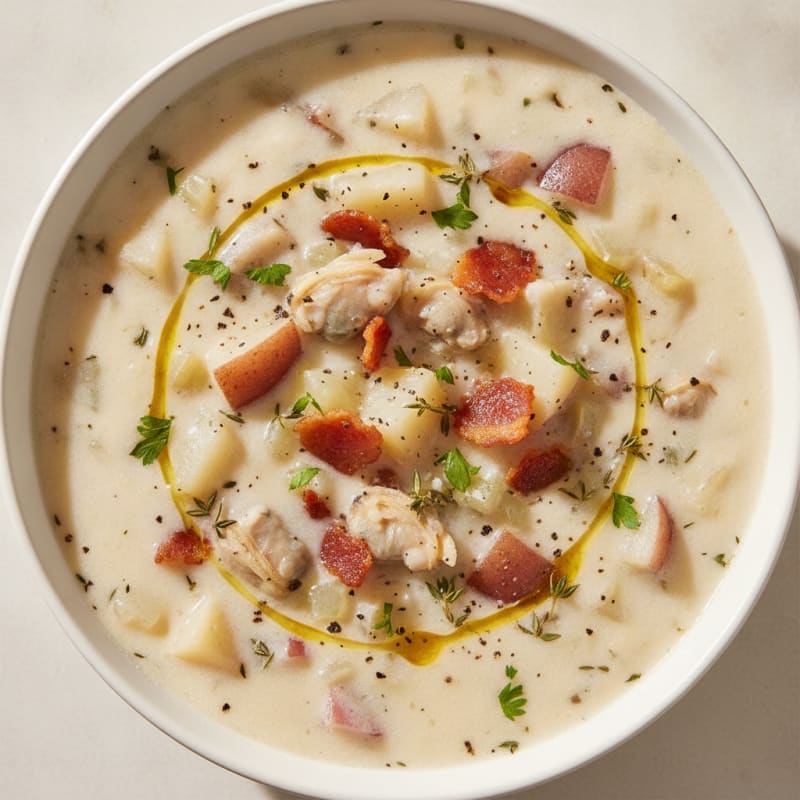 Hearty New England Clam Chowder