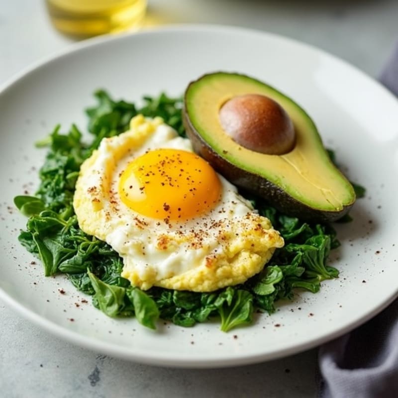 Cottage Cheese Egg White Scramble with Spinach
