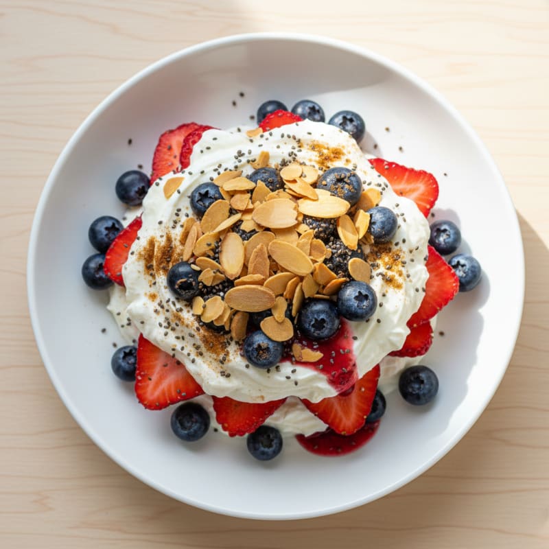 Creamy Greek Yogurt Protein Parfait with Berries