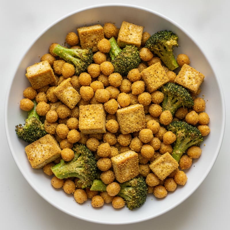 Roasted Vegetable and Chickpea Bowl