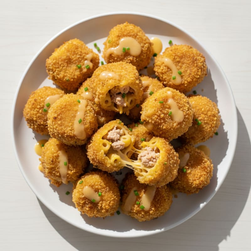 Golden Macaroni and Cheese Bites