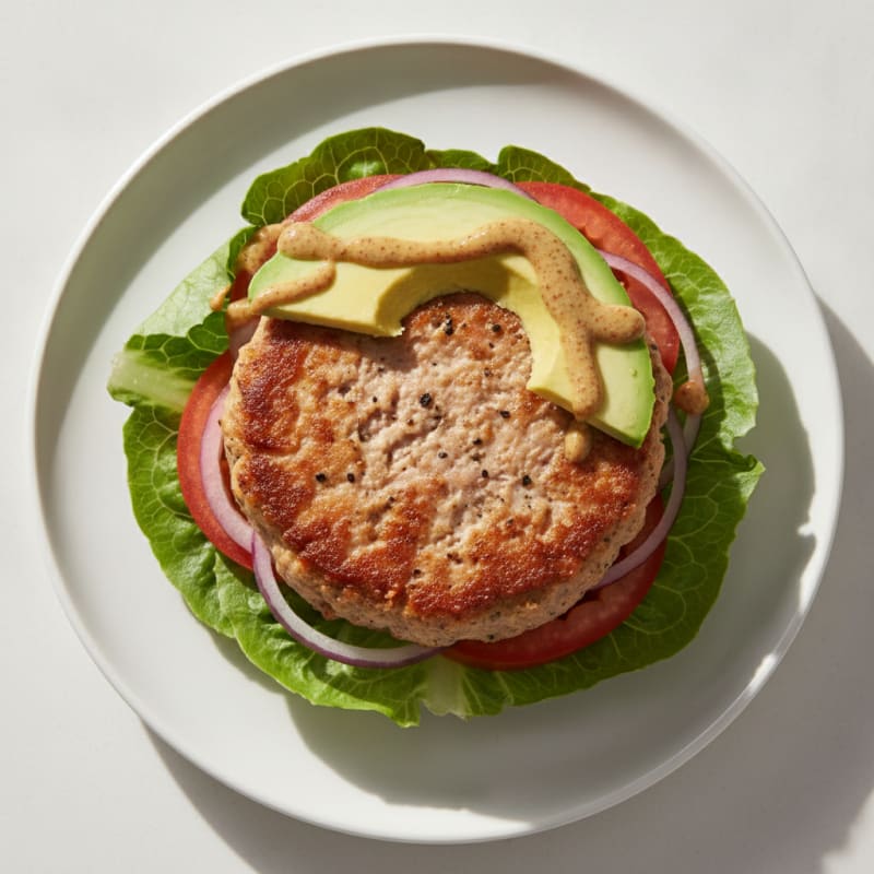 Lean Turkey Burger with Avocado