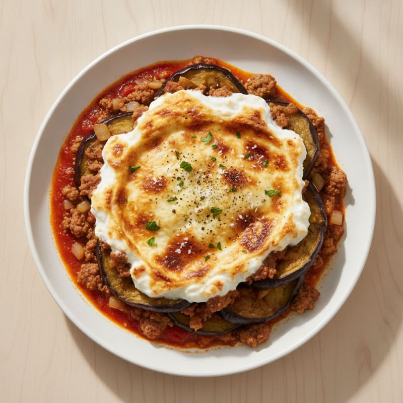 Greek Lamb Moussaka Bake