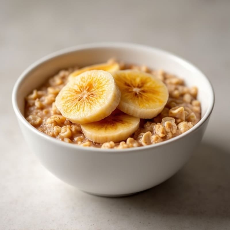 Caramelized Banana Protein Oatmeal