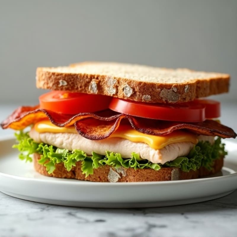 Lean Turkey Bacon, Fresh Tomato, and Crisp Lettuce Whole Wheat Sandwich