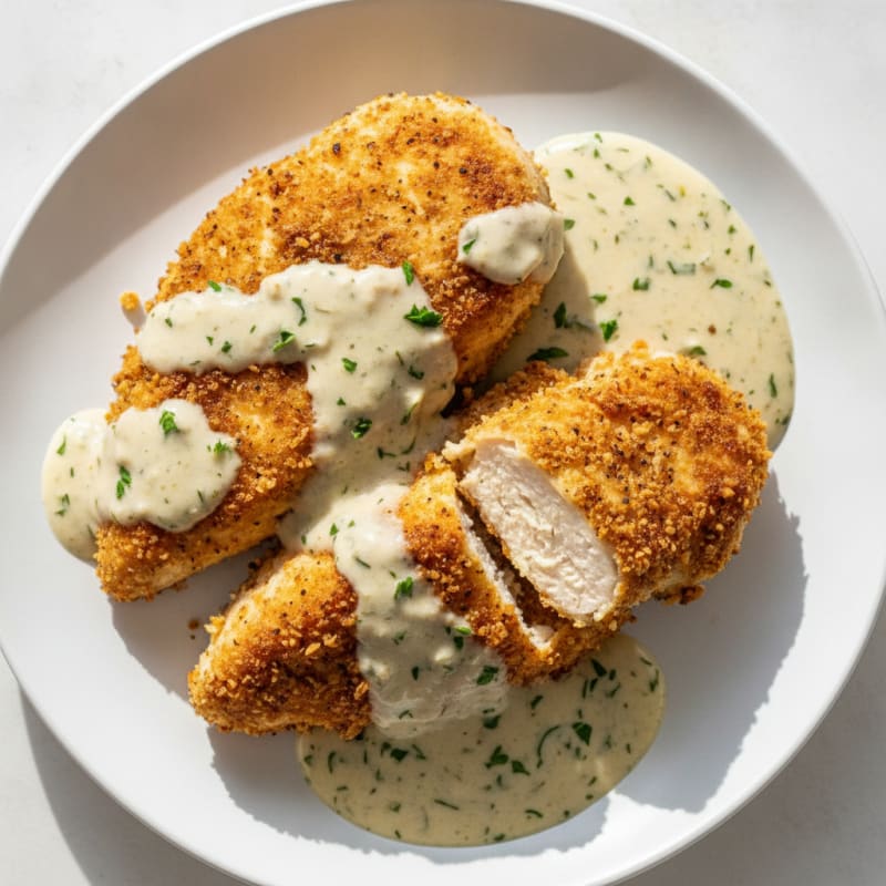Buttermilk Fried Chicken with Creamy Gravy
