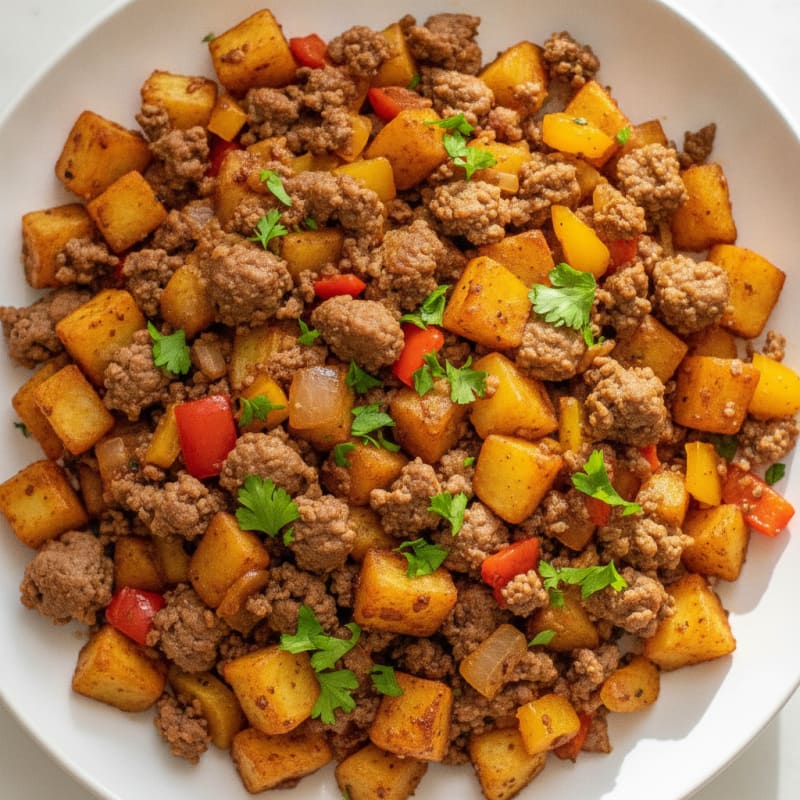 Ground Beef and Potato Hash