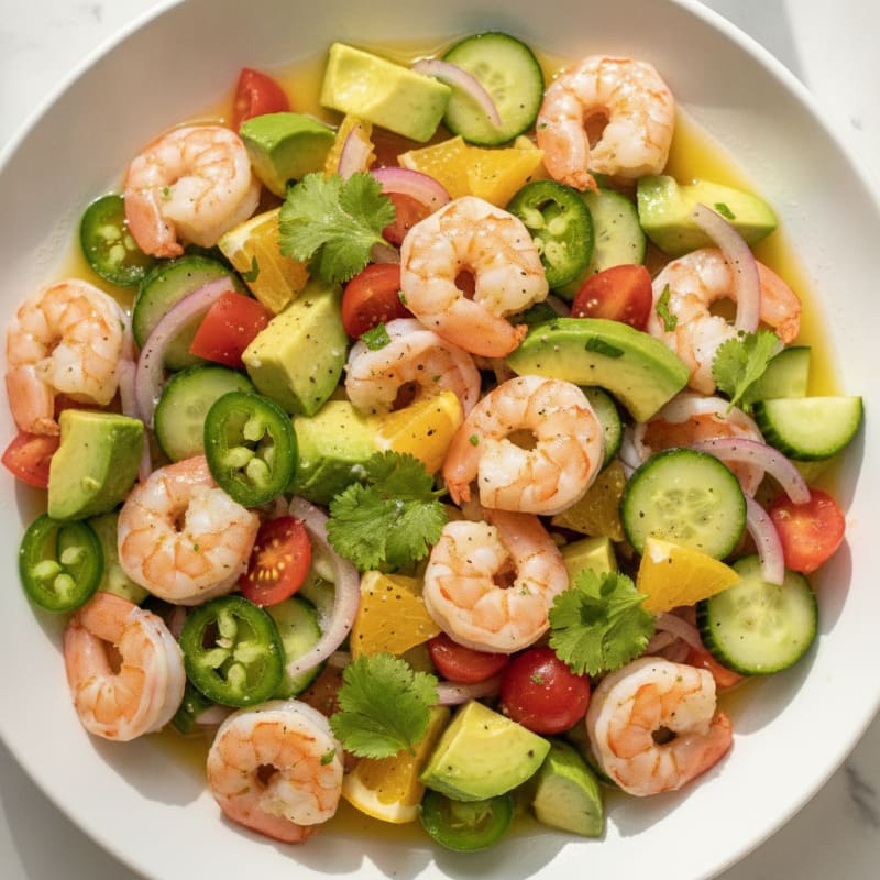 Shrimp Avocado Ceviche with Citrus