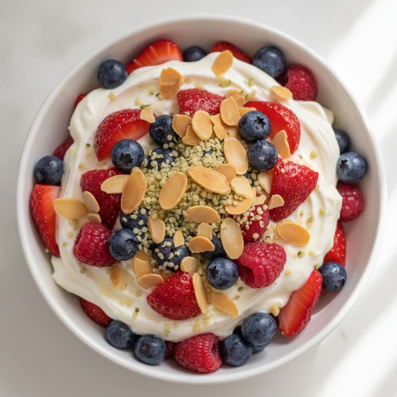 Creamy Greek Yogurt Protein Parfait with Mixed Berries