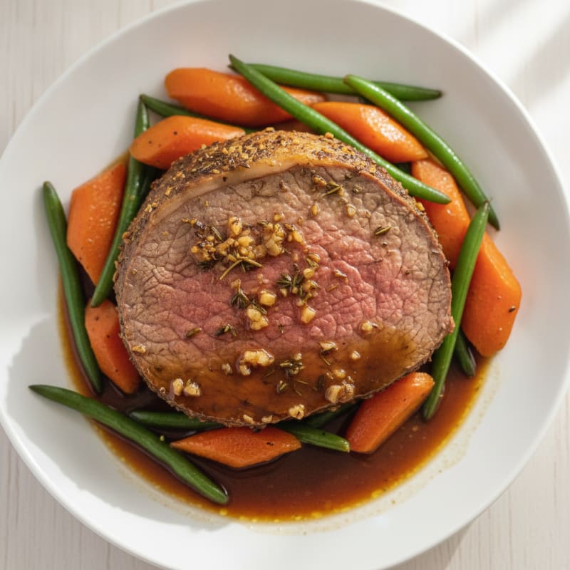 Garlic Herb Beef Roast