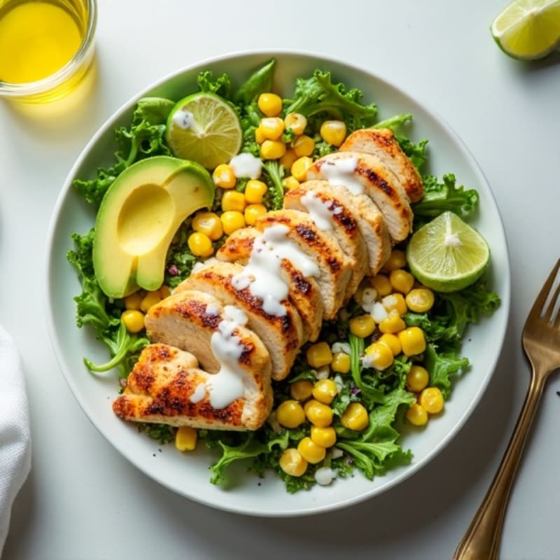 Grilled Chicken Avocado Corn Salad