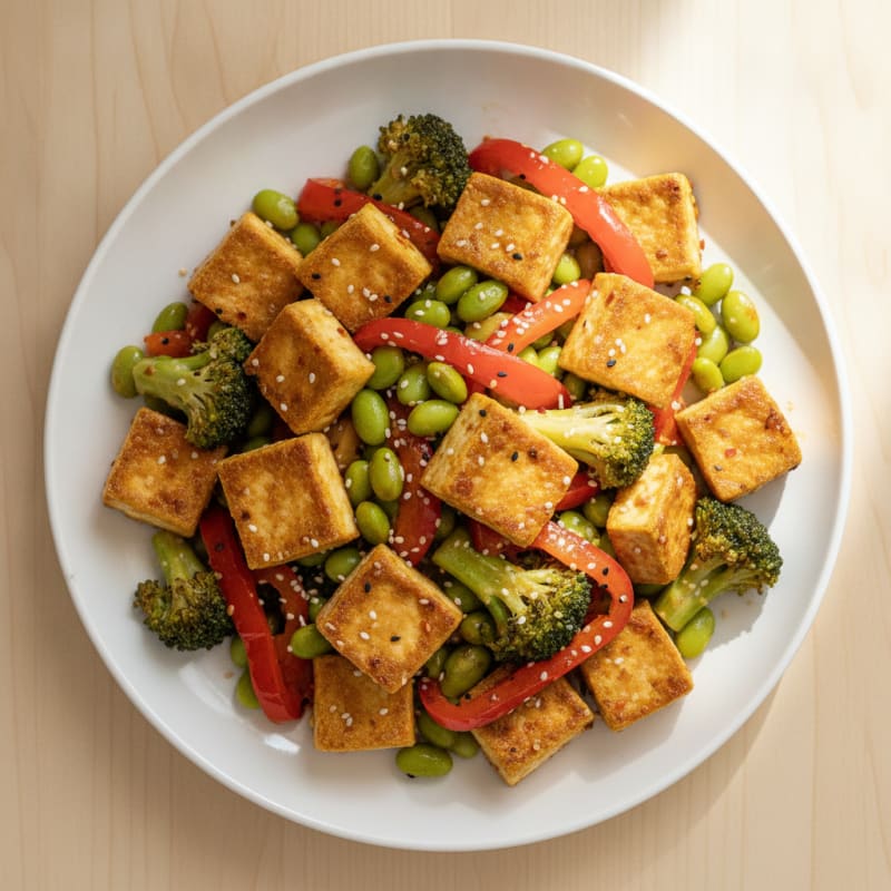 Sesame Tofu Stir-Fry