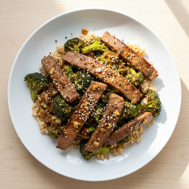 Sesame Beef and Broccoli Stir-Fry