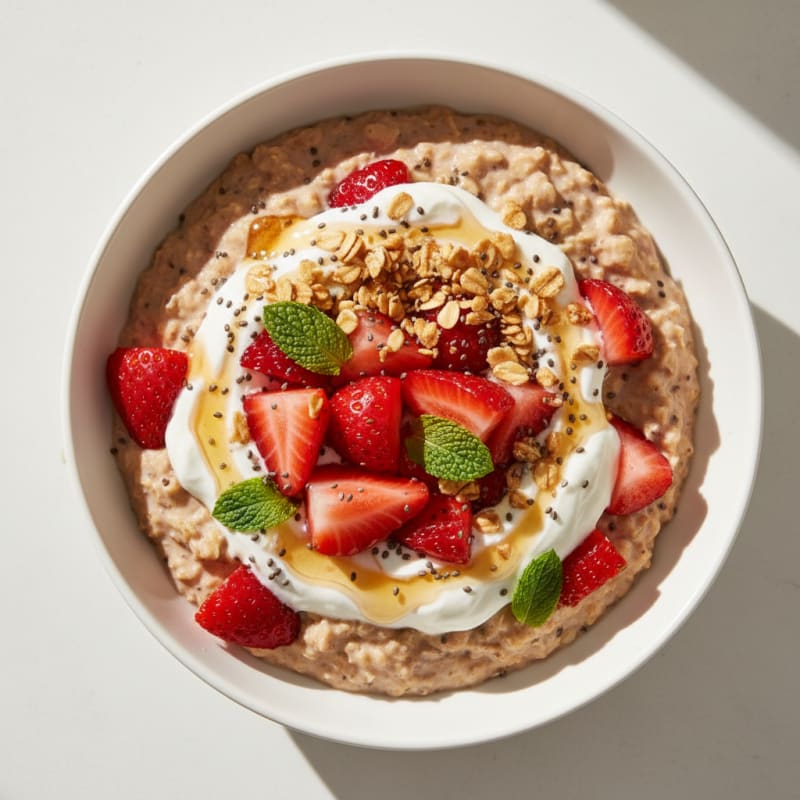 Strawberry Shortcake Overnight Oats
