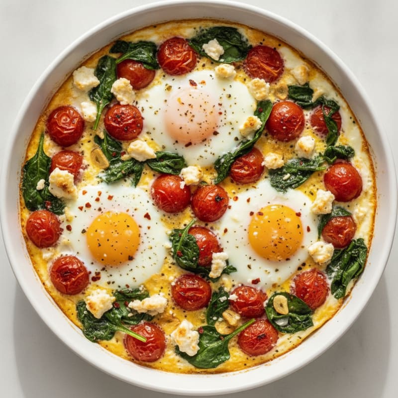 Baked Eggs with Roasted Tomatoes