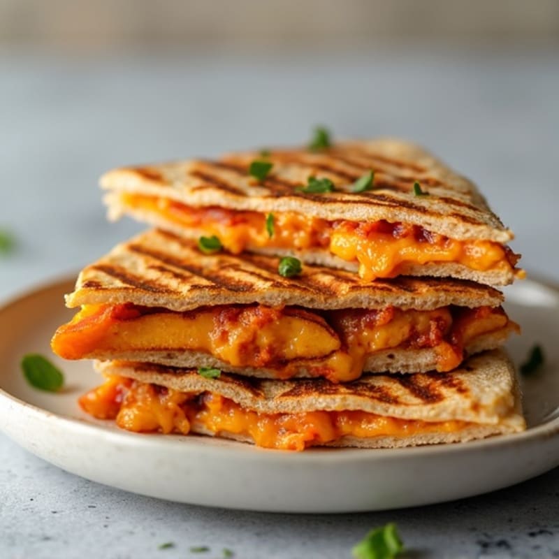 Grilled BBQ Chicken Sweet Potato Quesadilla