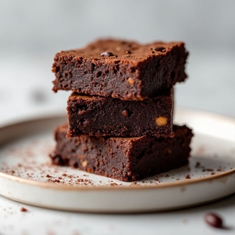 Fudgy Black Bean Brownie Squares