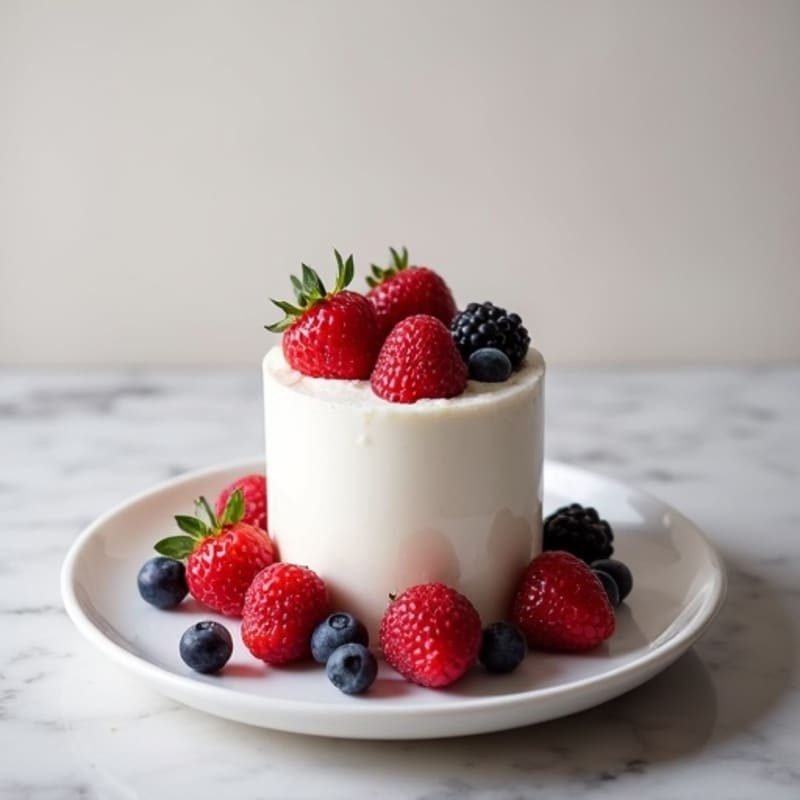 Greek Yogurt Protein Mousse with Berries